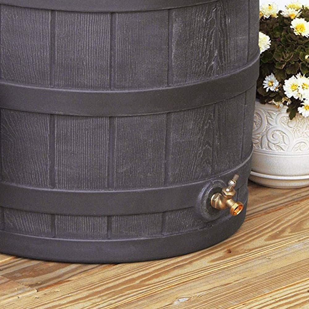 50 Gallon Plastic Rain Barrel with Brass Spigot (5 Pack) N4976