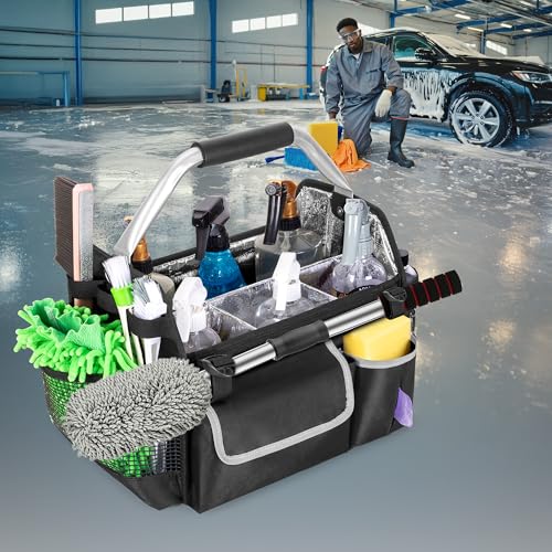Collapsible Car Care Bag with Handle & Shoulder Strap V9956