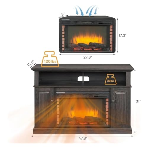 48 Inch Electric Fireplace Tv Cabinet O572744