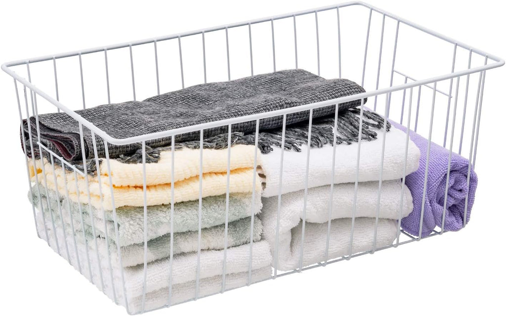 16inch Freezer Wire Storage Organizer Baskets with Built-in Handles (3) Y32450