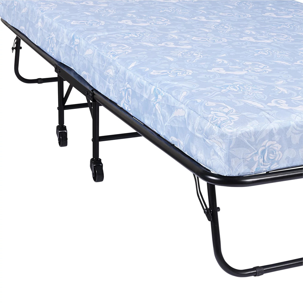 Folding Rollaway Guest Bed with 5 Inch Mattress, Twin B4480