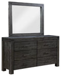 2 Piece Dresser and Mirror Set Graphite H21190
