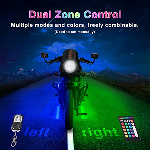 12Pcs Motorcycle LED Light Kit with Brake Light Turn Signal R6685
