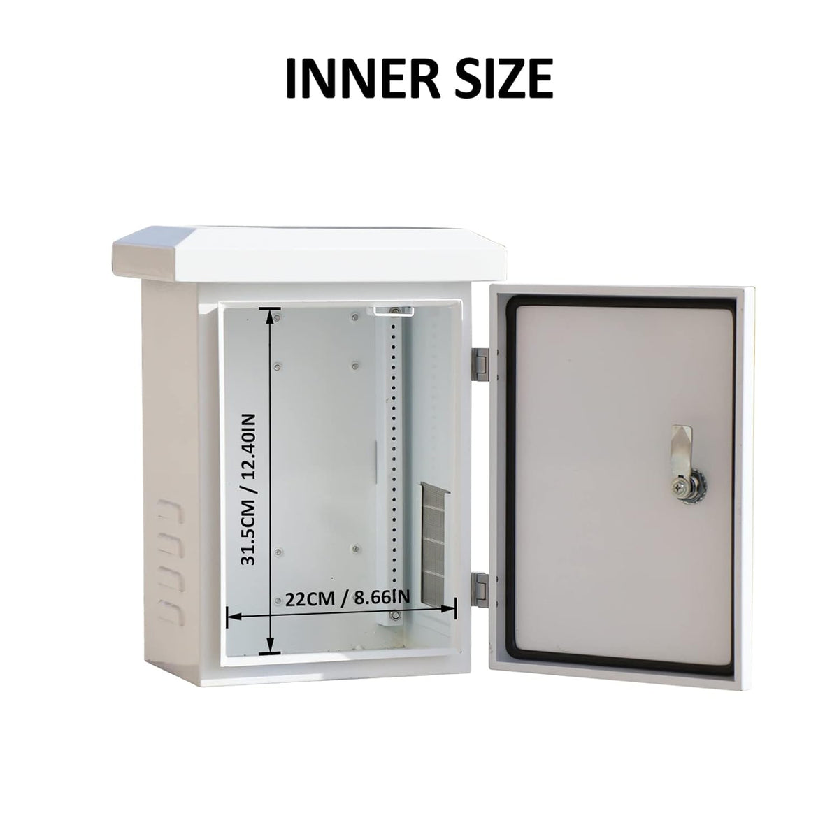 16x12x10 inches Galvanized Electrical Enclosure Box with 2 Shelves F395441