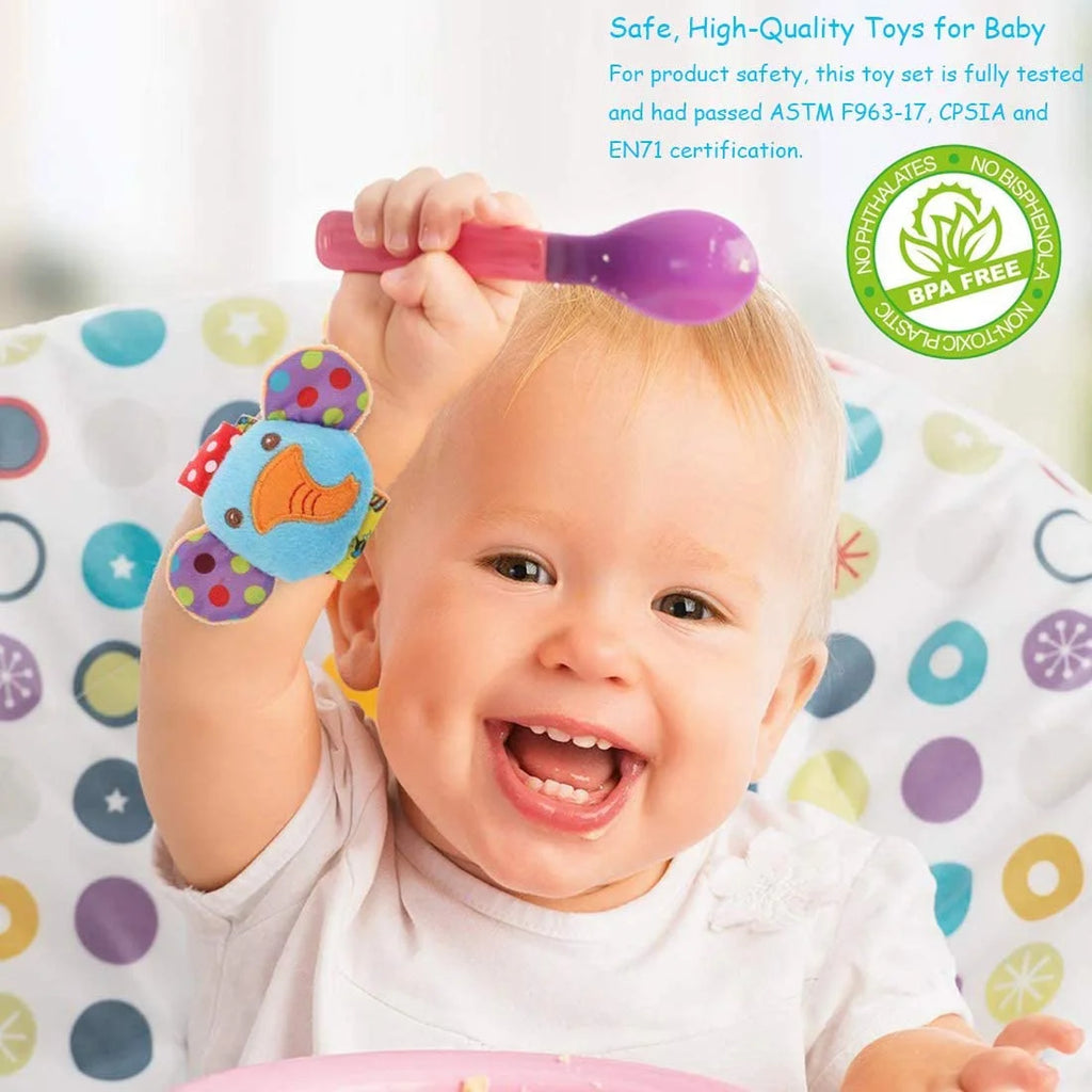 6 Pcs Baby Soft Rattle and Socks Toys Set O334