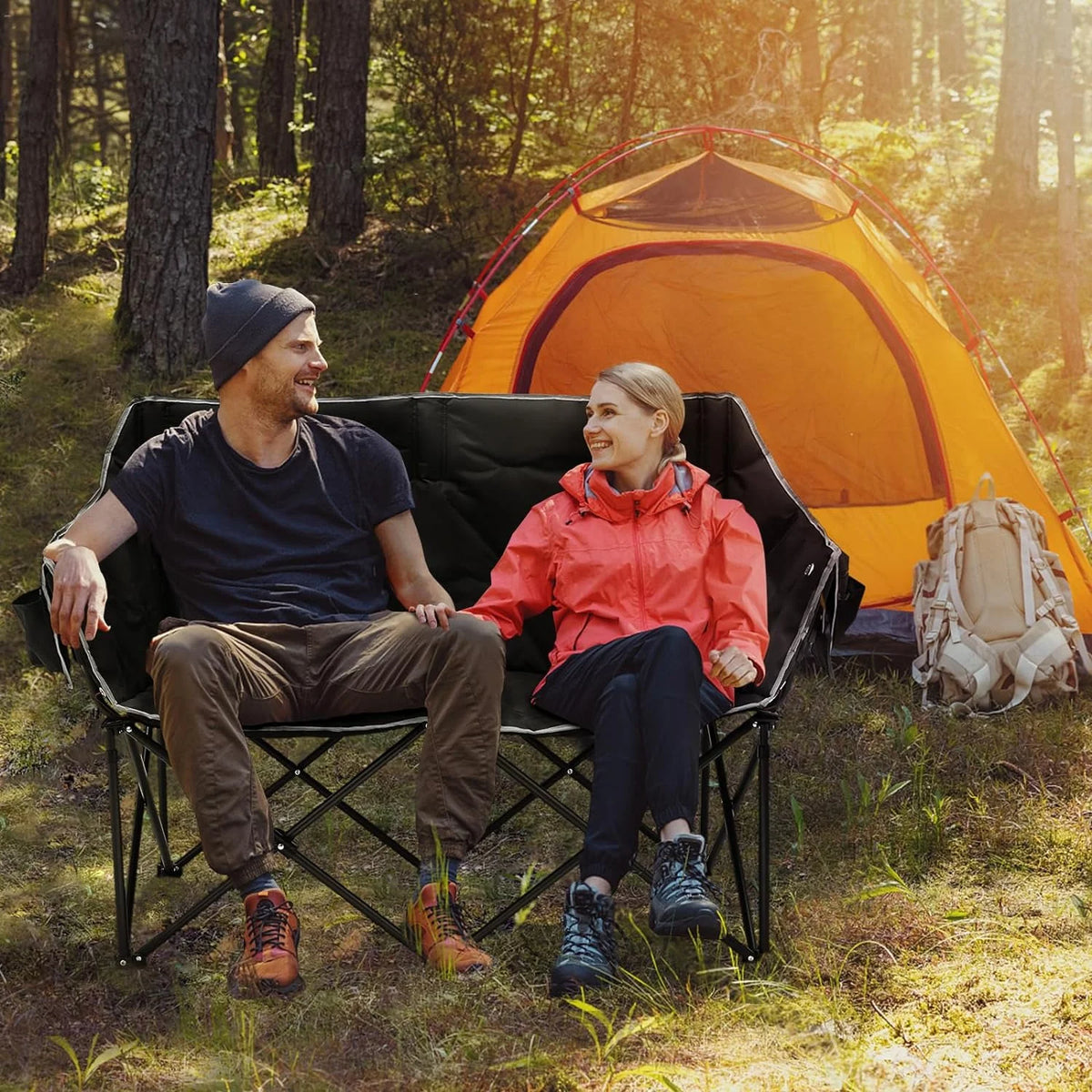 Heated Double Folding Camping Chair I606