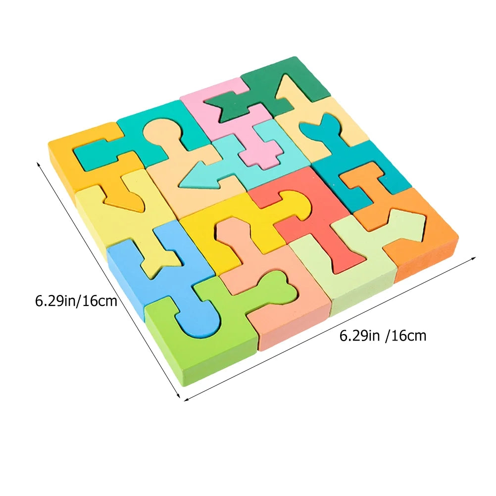 Wooden Shape Matching Blocks Puzzle M52756