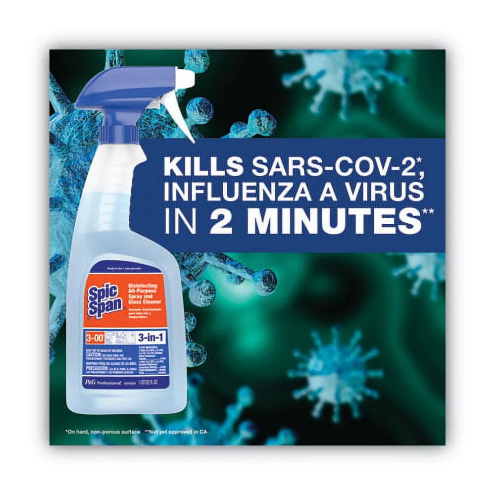 1 Gal Bottle Disinfecting All-Purpose Spray And Glass Cleaner, Bundle of 5 L324