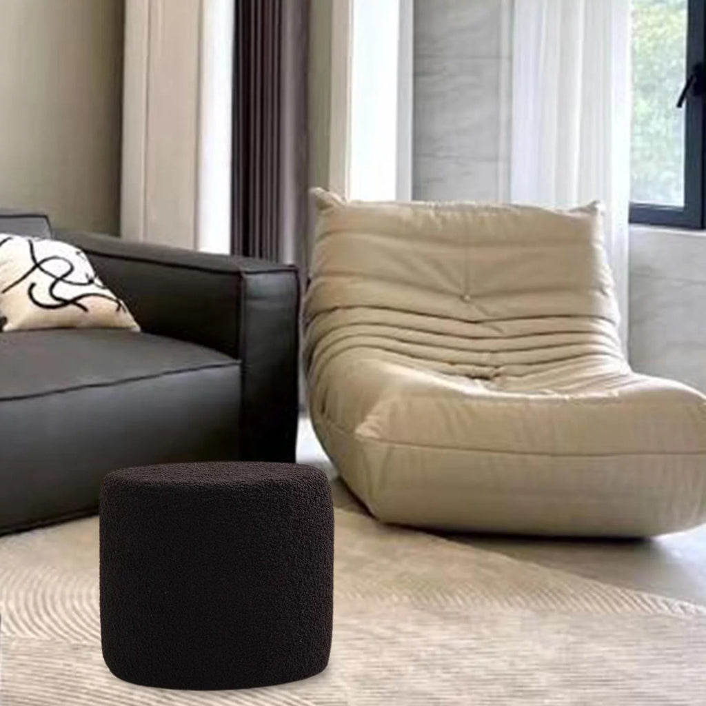 Black Foot Rest Stool Q7487