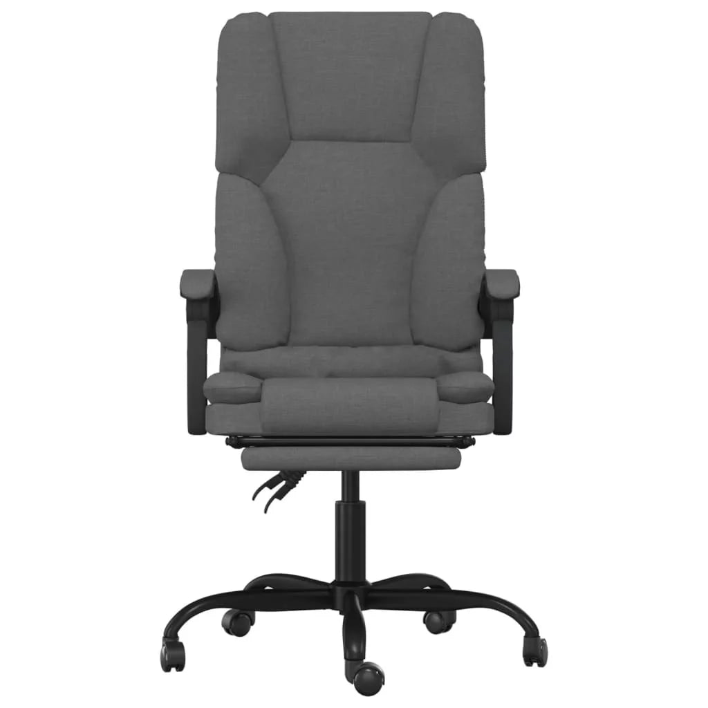 Dark Gray Fabric Reclining Office Chair B37999