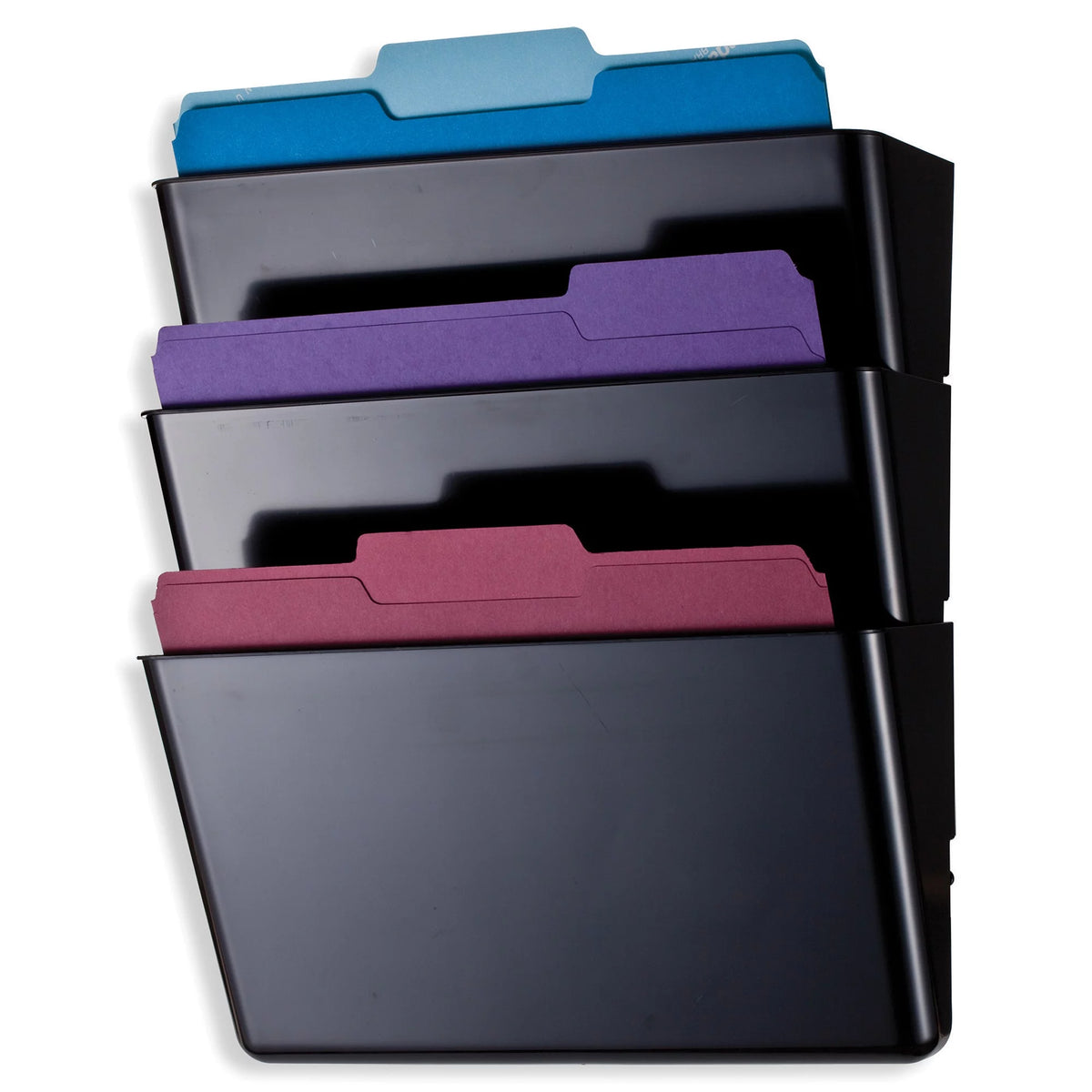 30% Recycled Letter Size Black Wall Files Pack Of 3 J98876