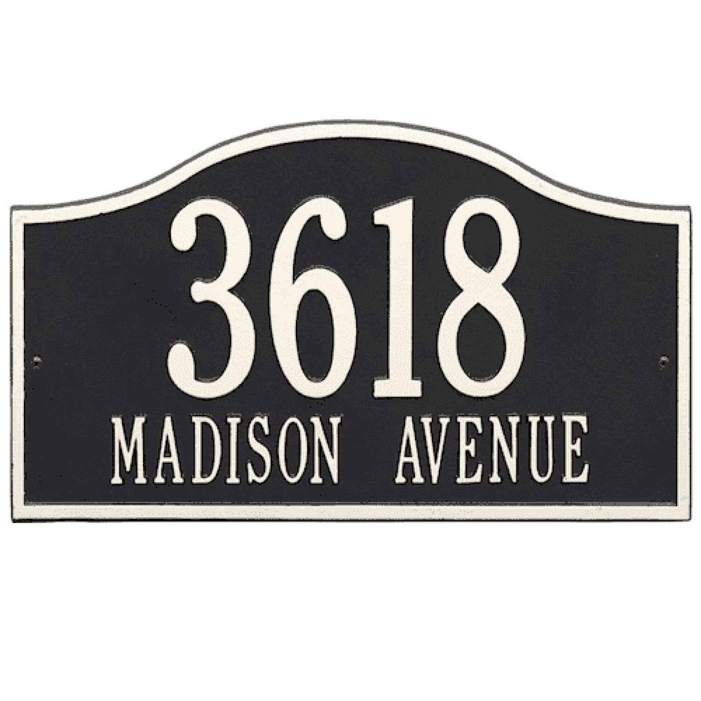 Arch Marker - Standard Lawn - Two Line in Oil Rubbed Bronze I60114