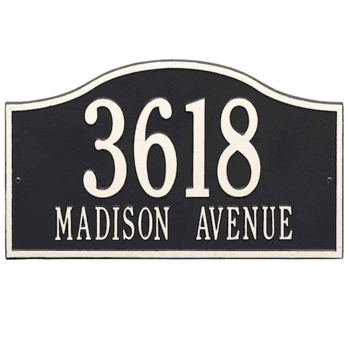 Arch Marker - Standard Lawn - Two Line in Oil Rubbed Bronze I60114
