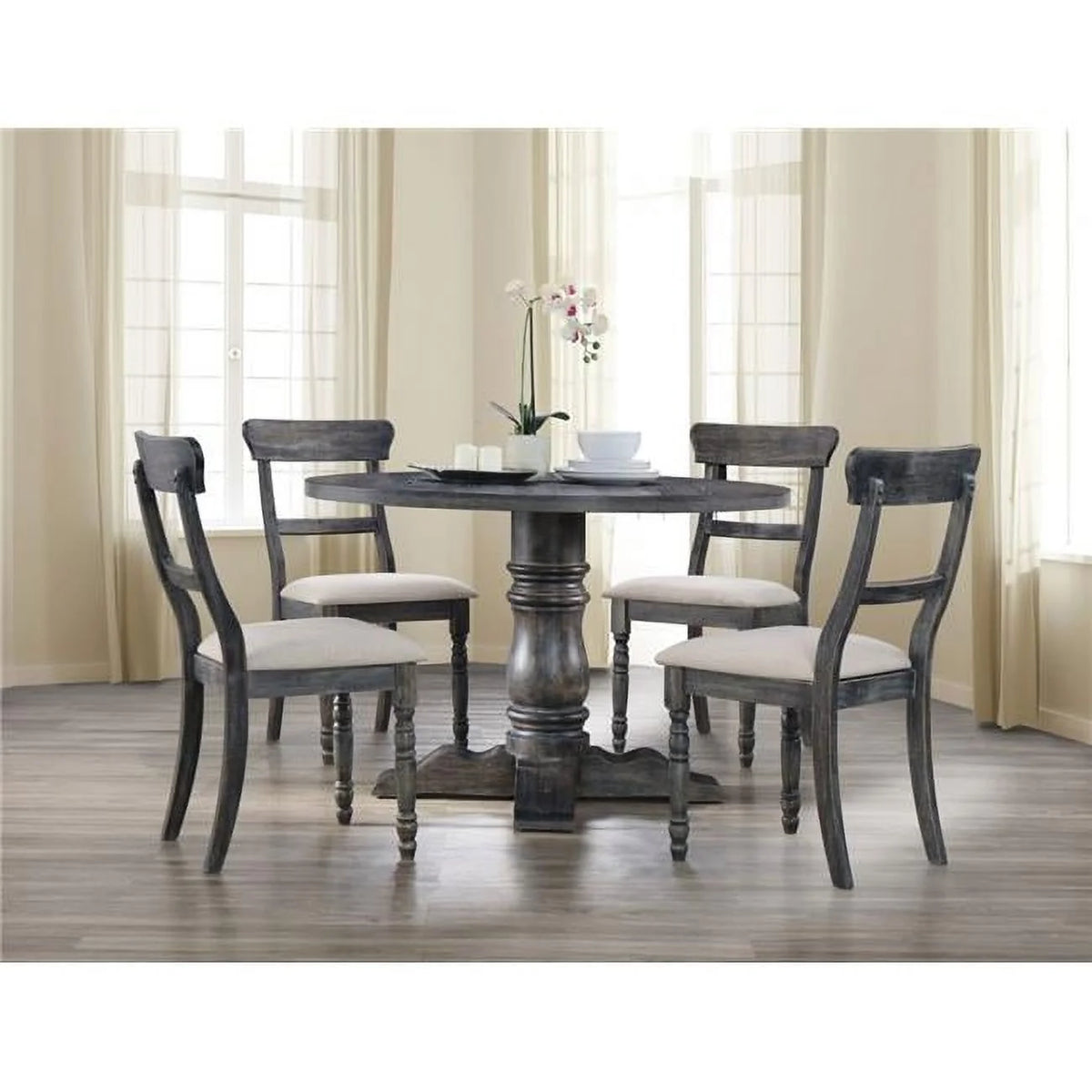 2 Piece Round Pedestal Dining Table L7916