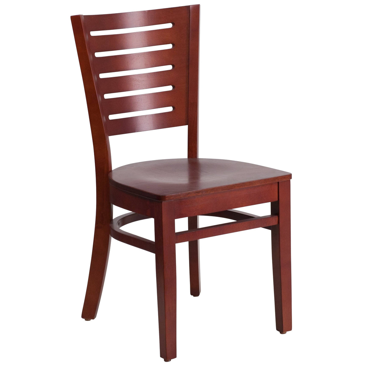 Slat Back Wooden Restaurant Chair W99951