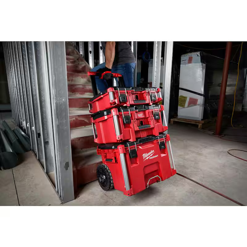 22 in. Rolling Tool Box and Large and Medium Tool Box B647243