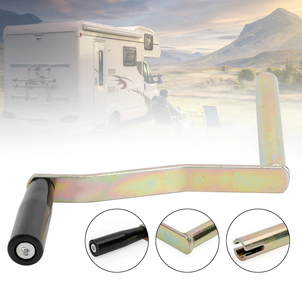 Round Mouth Crank Handle for RV Camper Tent A659