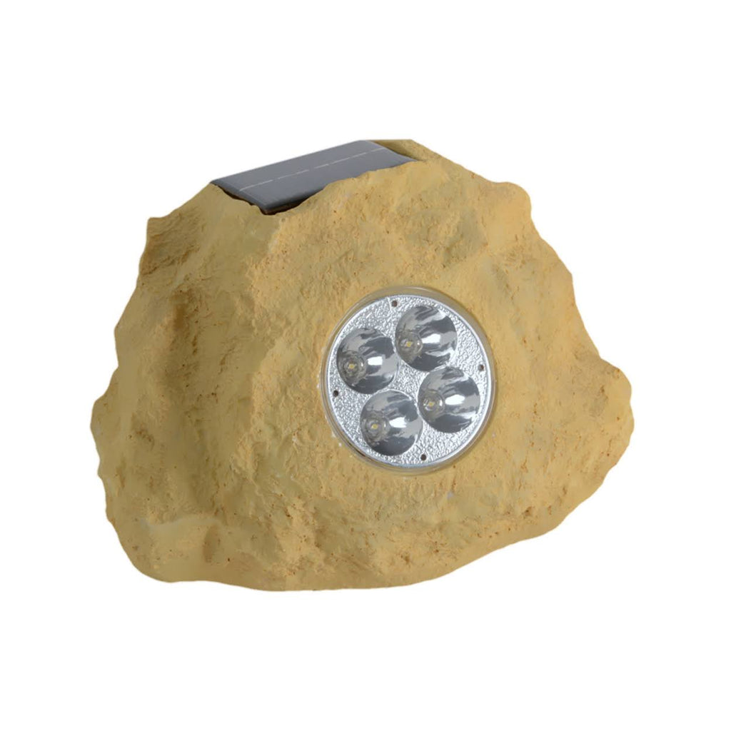 Set of 3 Solar Sandstone Rock Spot Lights K79409