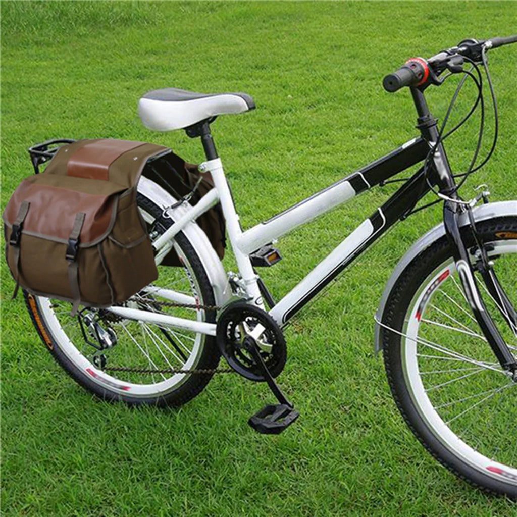 Canvas Waterproof Motorbike Saddle Bag G724414