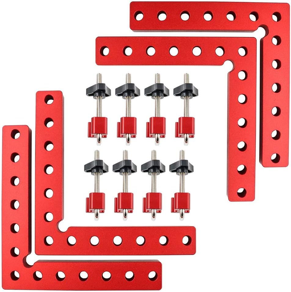 5.5 Inch Aluminium Alloy Right Angle Clamp 4 Pack E248872