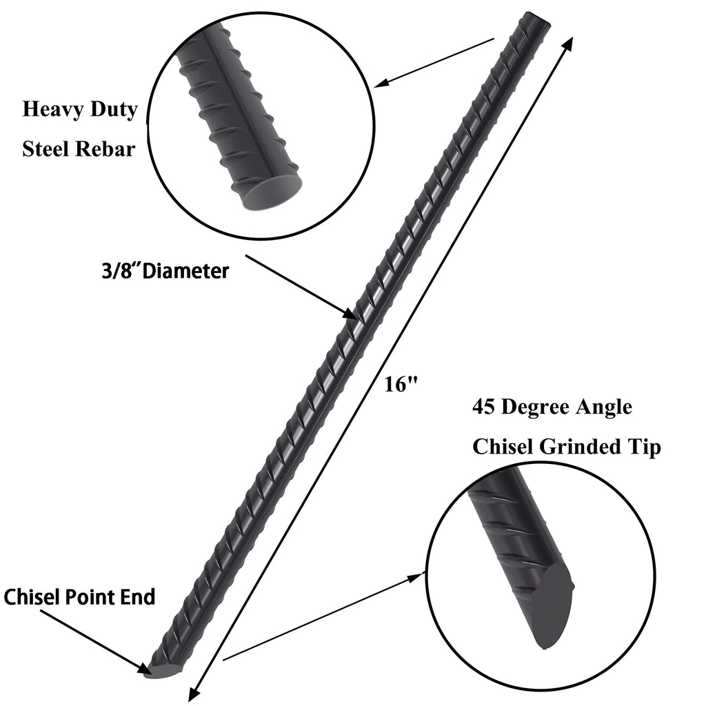 16 Pc Heavy Duty Metal Ground Anchors B158670