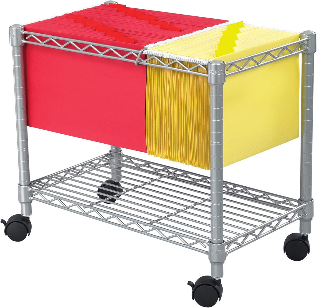 Black Wire Mobile File Cart Pack of 2 U849614