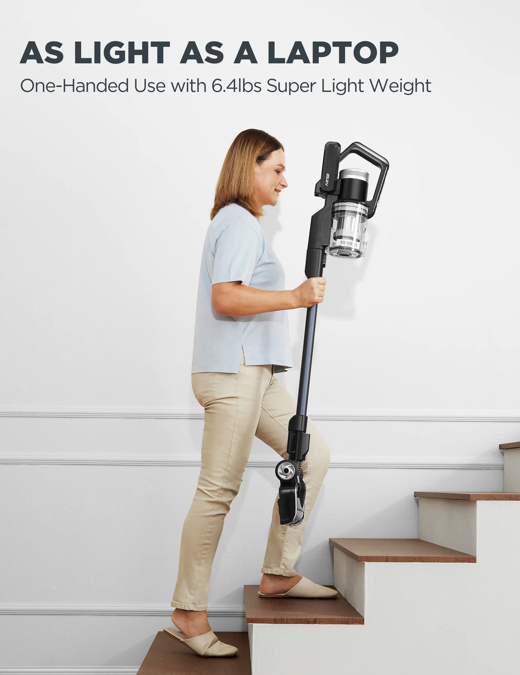 Cordless Stick Vacuum Cleaner, Lightweight, Black R87030
