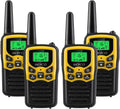 22 FRS Channels Yellow 4 Pack Walkie Talkies E199