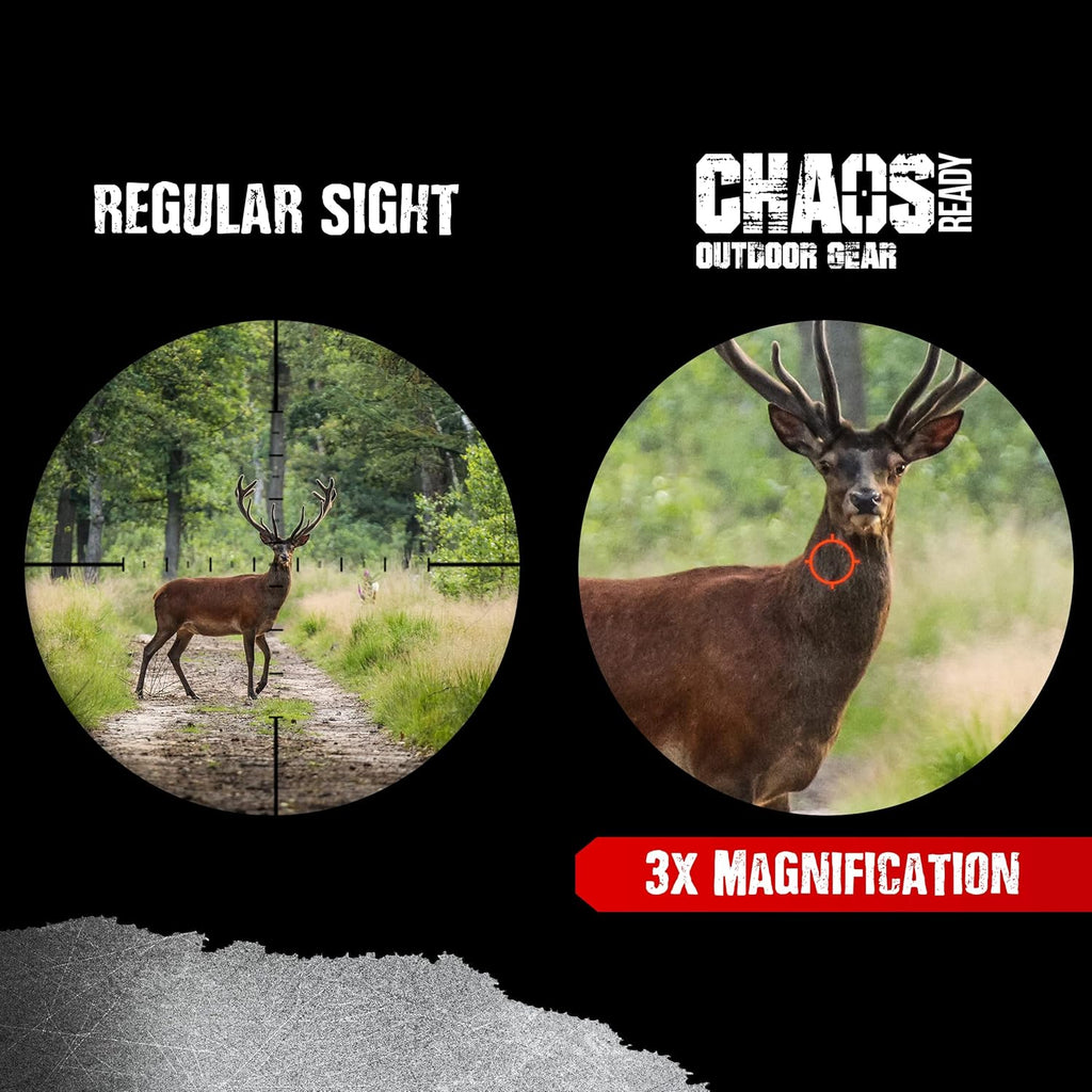 3X Red Dot Magnifier with QD Side Flip Mount P763