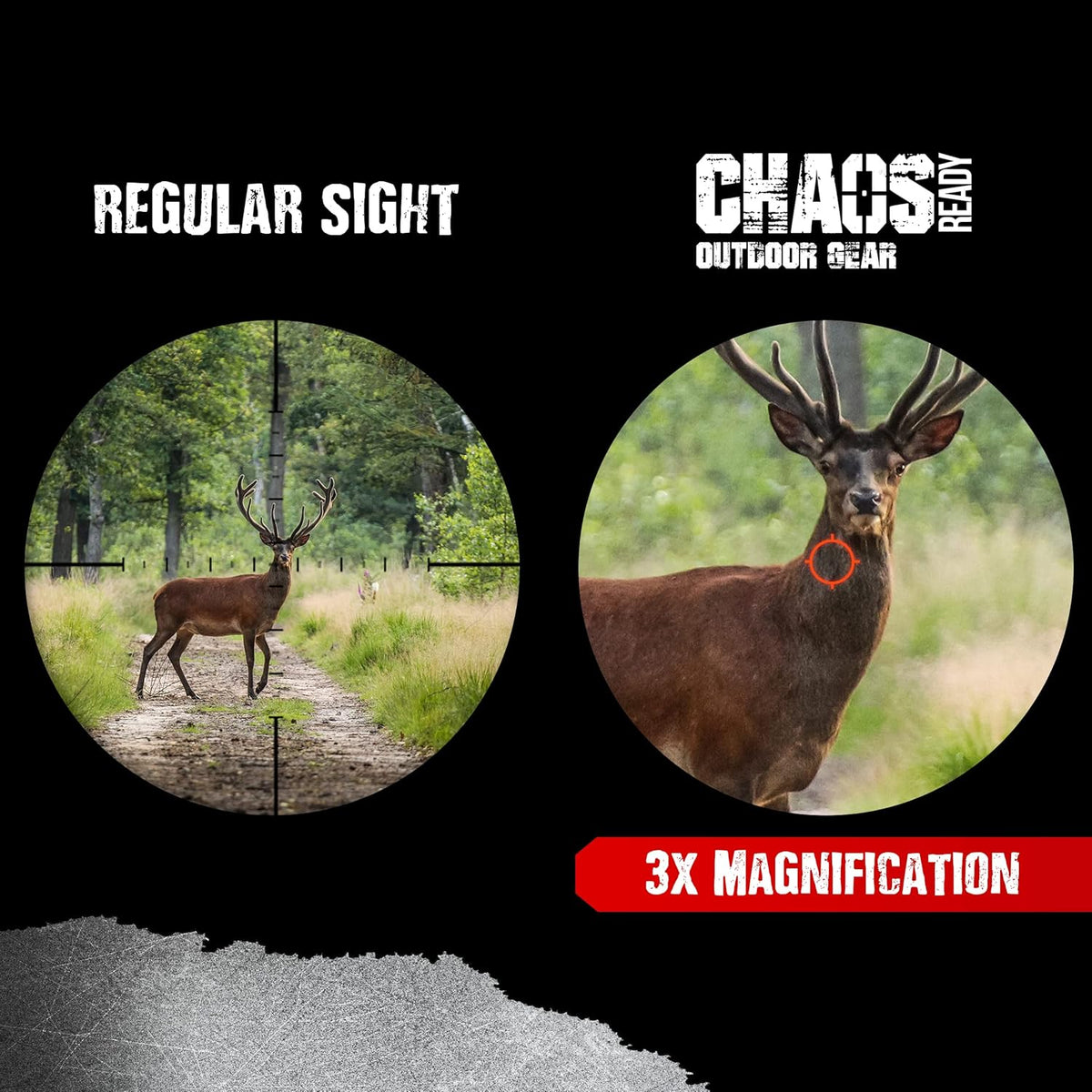 3X Red Dot Magnifier with QD Side Flip Mount P763