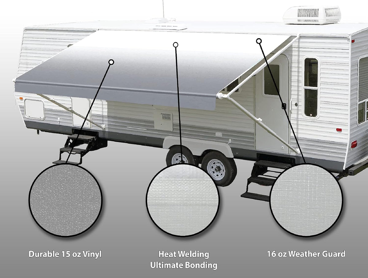 Grey Awning Fabric 20' X5458