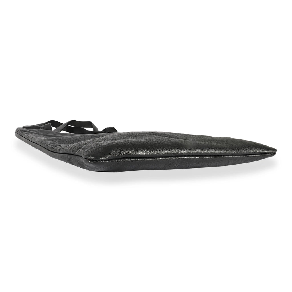 Black Calfskin Flat Shopping Tote W831040