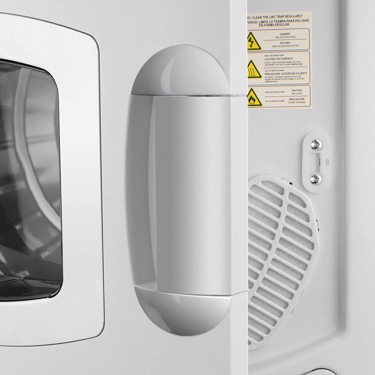 Electric Compact Laundry Dryer 8.8lbs Capacity White P4626