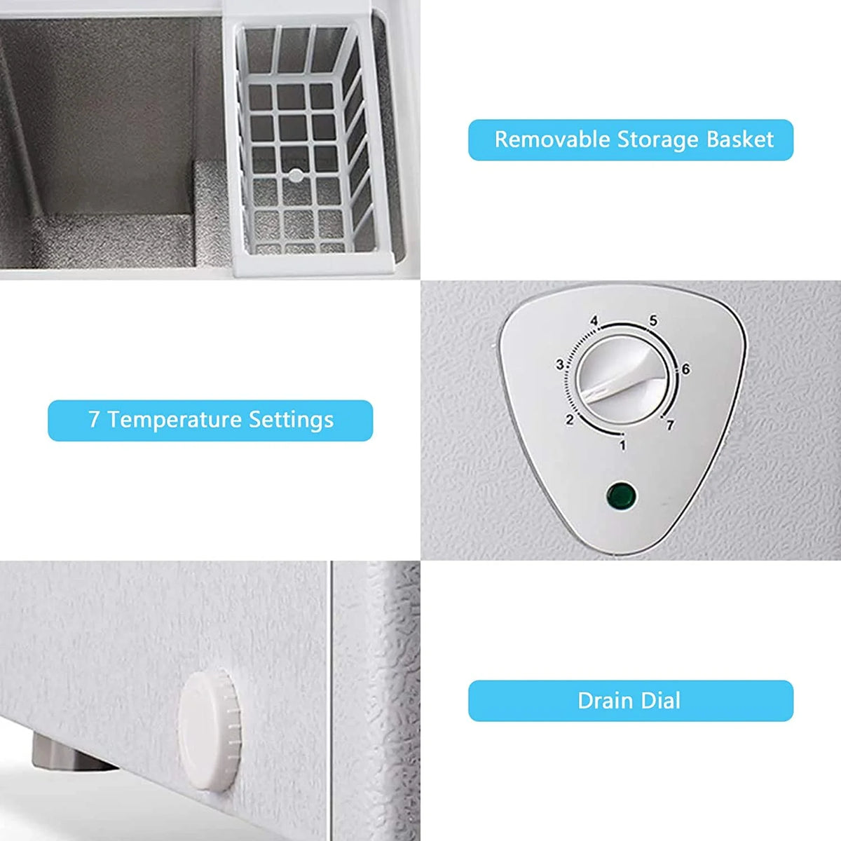 5.0 Cu.ft White Chest Freezer W98693