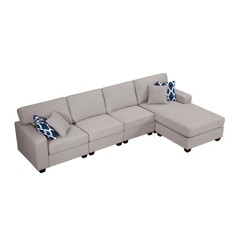 Fabric Reversible Sectional Sofa V66957