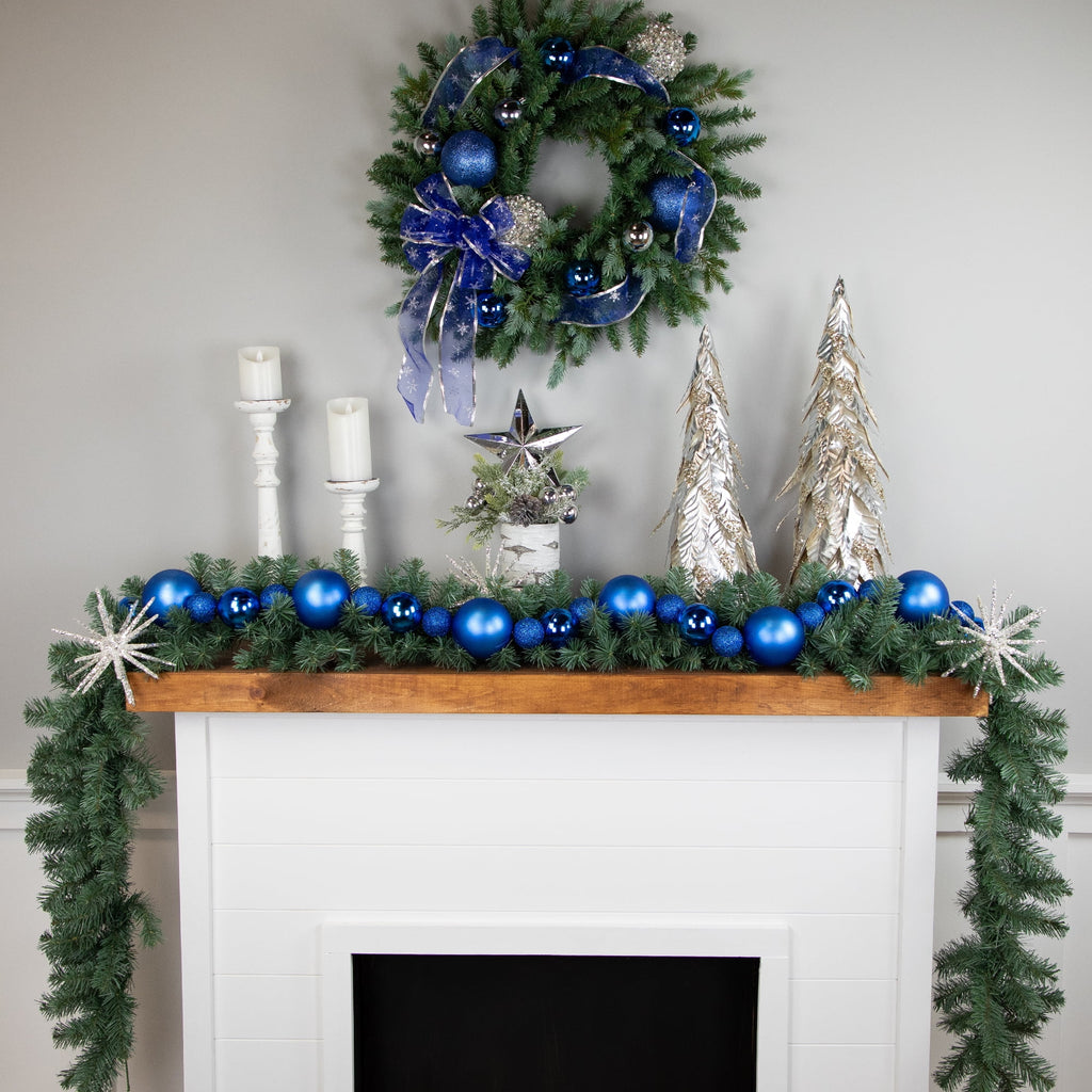 Blue Shatterproof Ball Christmas Garland U6737