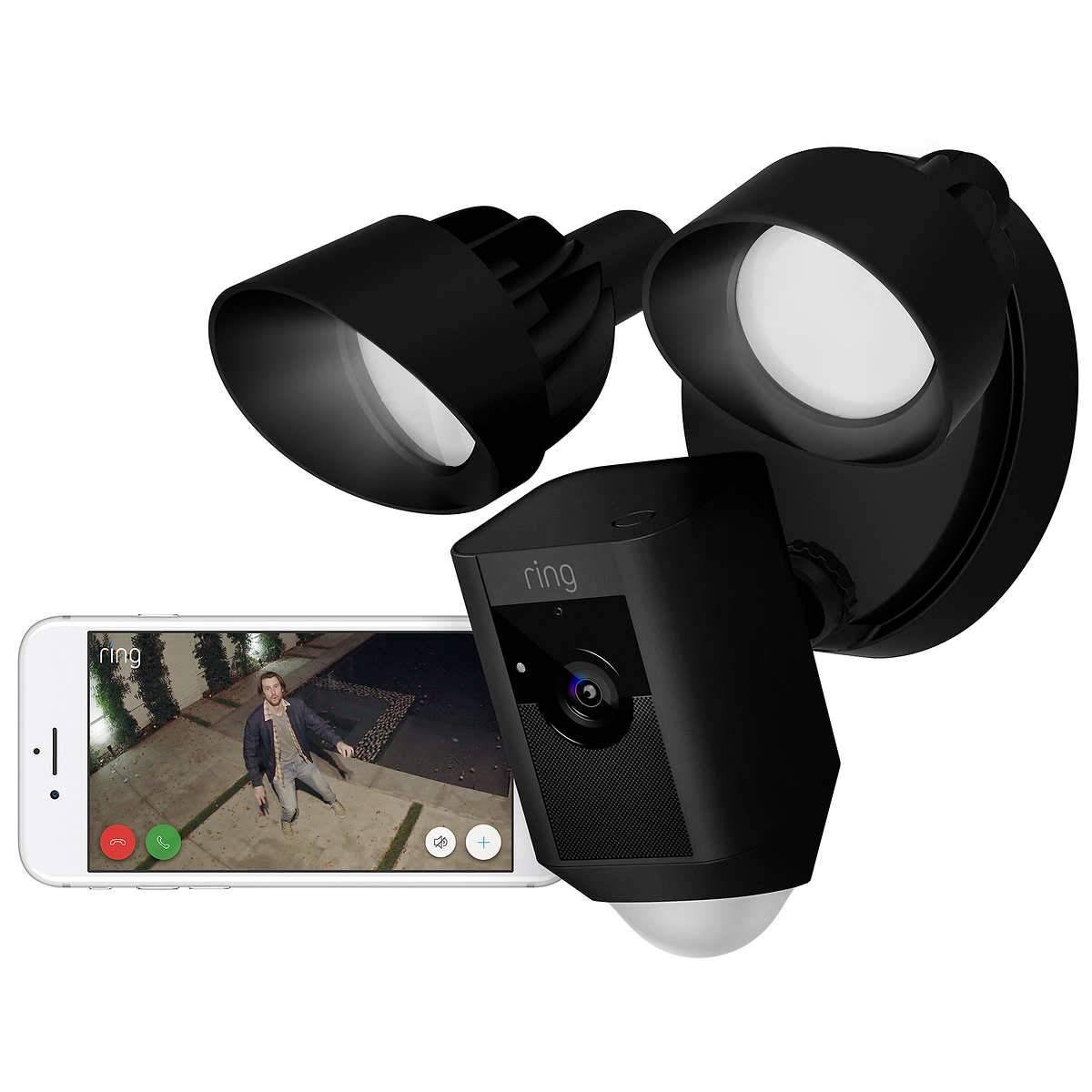 Floodlight Camera with Chime Pro White A2307