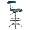 Green Drafting Stool with Tractor Seat V593