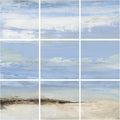 Abstract Beach Seascape 9 pc Wall Art Set E9371