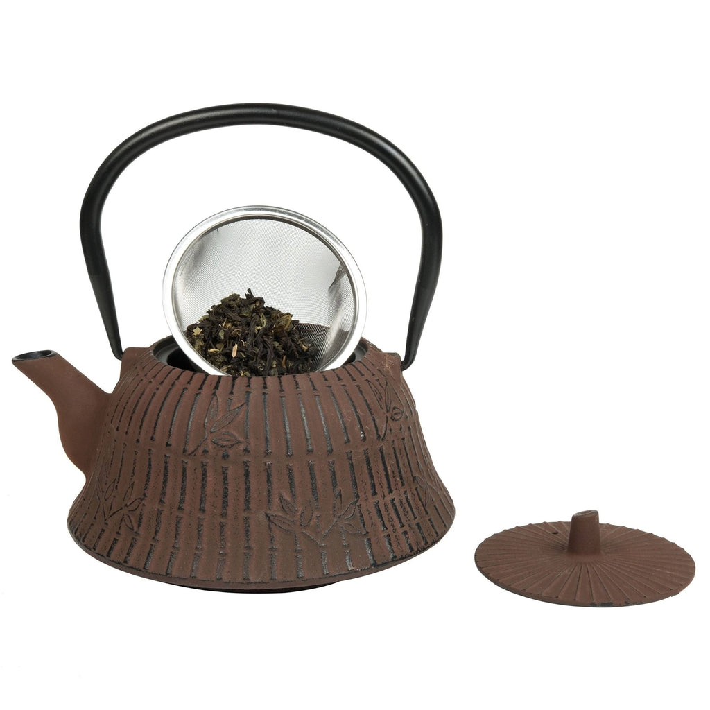 40 oz Cast Iron Tea Pot with Infuser Basket B848913