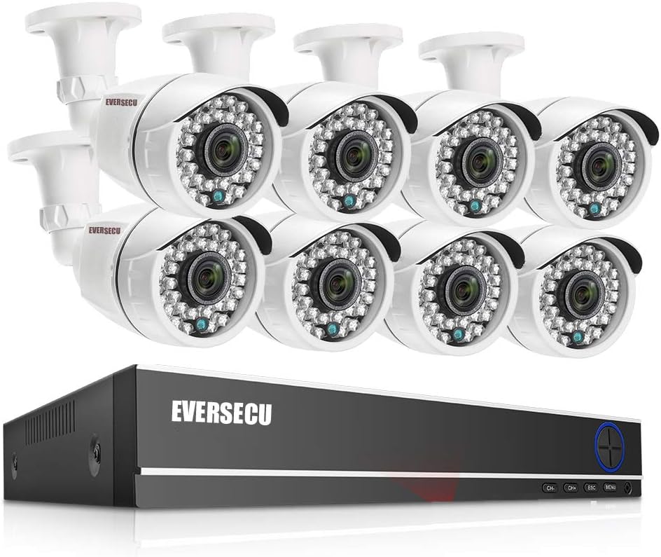 4 Channel 1080P Security Camera System with 4 Weatherproof Cameras C8291