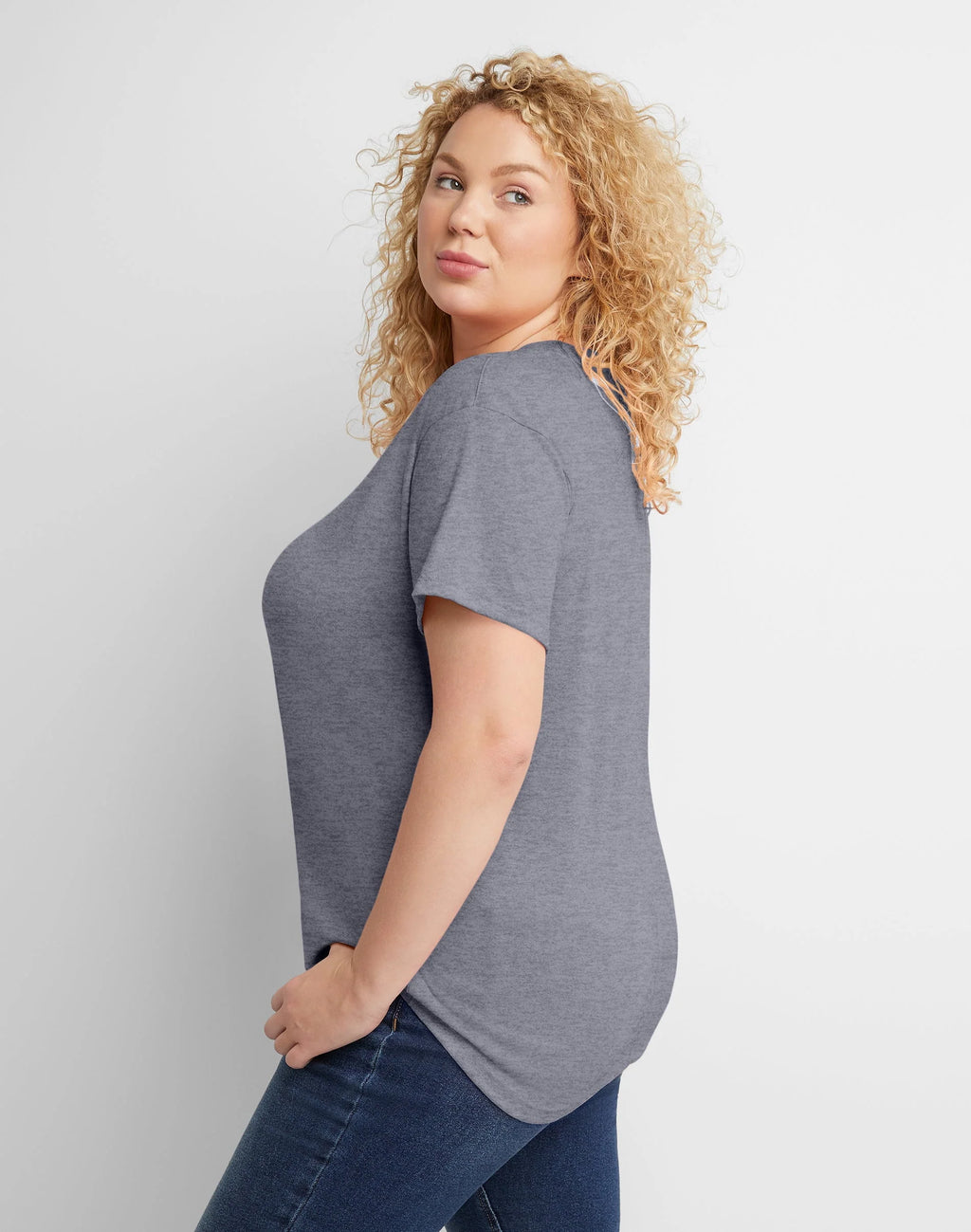 Women's Tri-Blend T-Shirt Relaxed Fit Plus Size R273