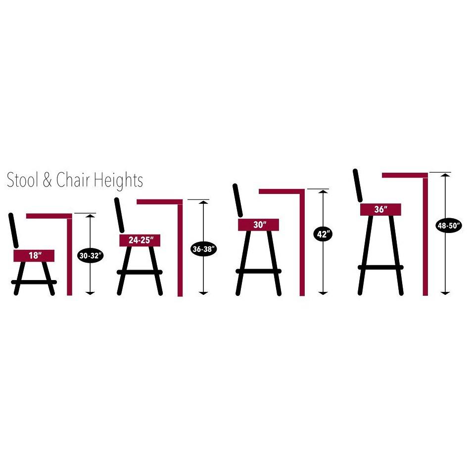 Black Wrinkle 36 inch Bar Stool B782
