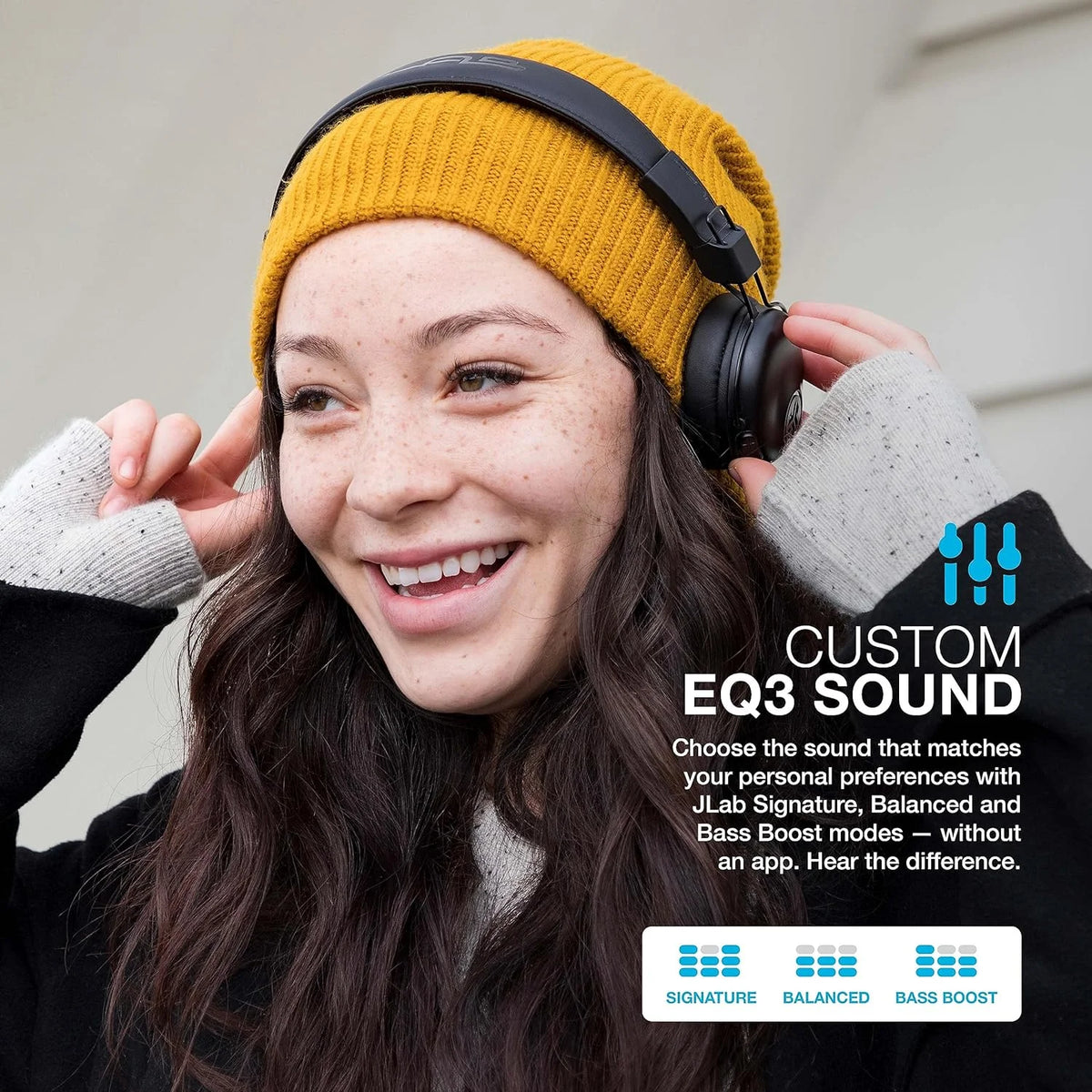 Black Wireless On-Ear Headphones F7213