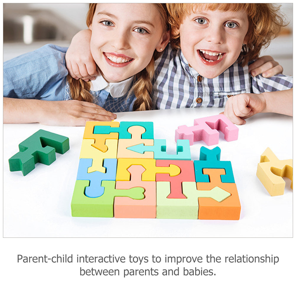Wooden Shape Matching Blocks Puzzle M52756