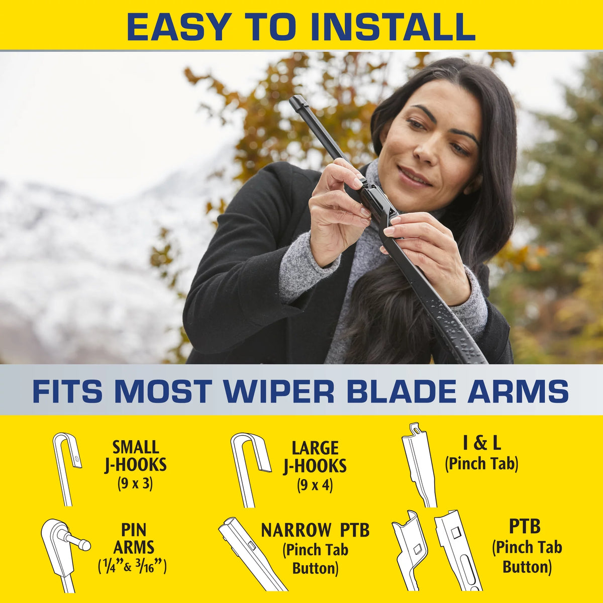 22 2-in-1 Windshield Wiper Blade X22555