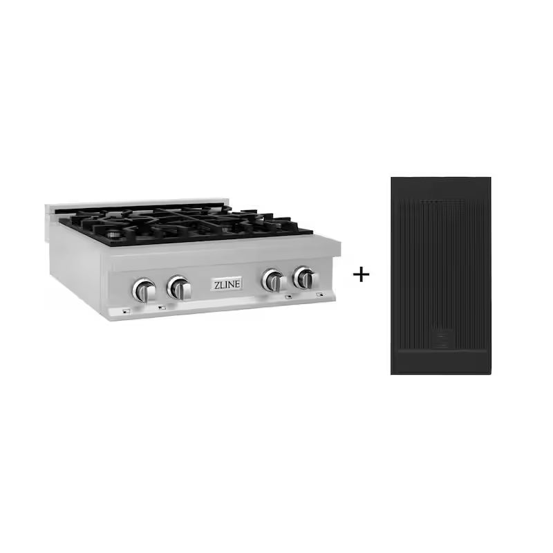 4 Burner Gas Cooktop with Griddle L8370