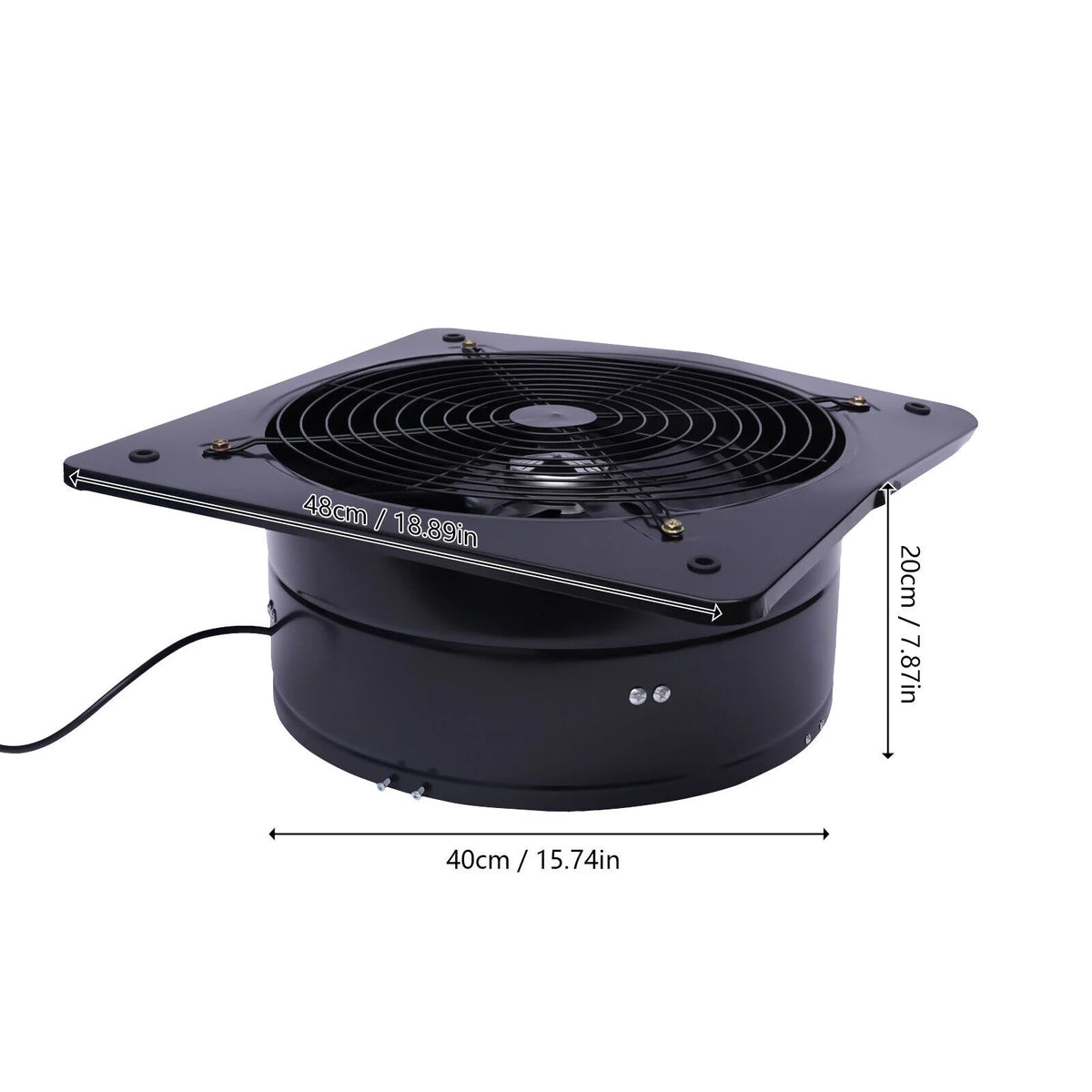 16" 750W Electric Ventilation Exhaust Fan Black B227