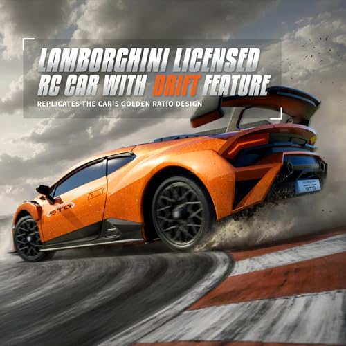 Remote Control Car 1:18 Scale 2.4Ghz RC Drift Car Orange E72606