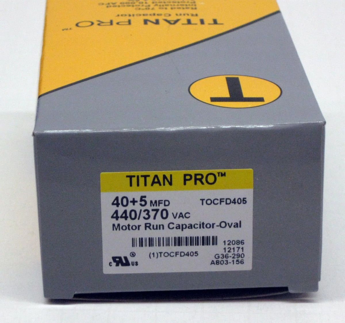 40/5 MFD/UF 440/370 Volts Oval Motor Run Capacitor D21512
